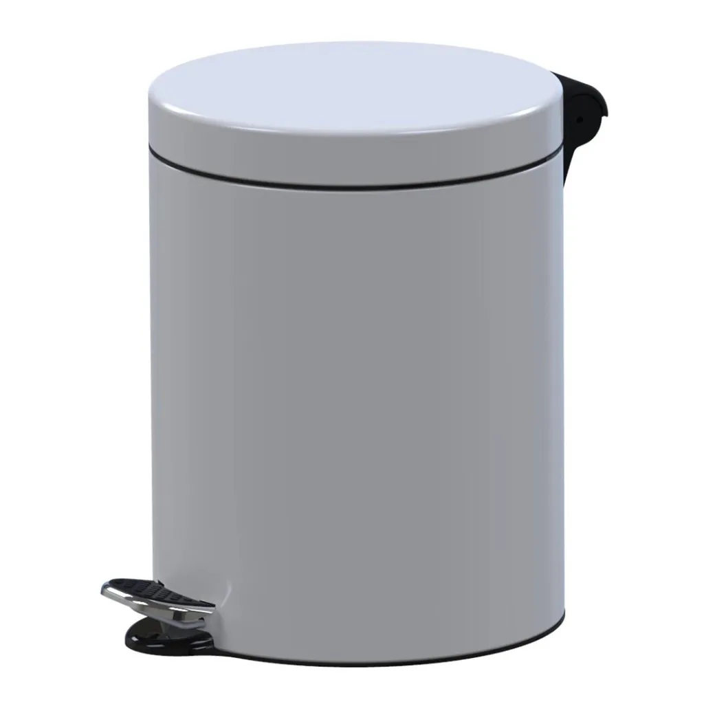 Poubelle à pédale 5L blanc anti-odeur pour une hygiène parfaite aux WC