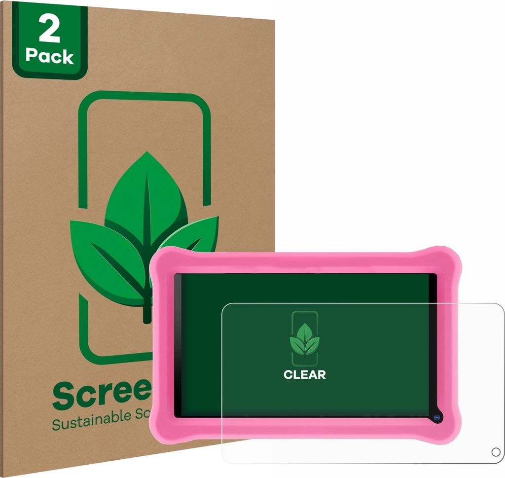 2x ScreenLeaf Schutzfolie für Sannuo K708 7" nachhaltiger Displayschutz Display Schutz Folie Klar Transparent
