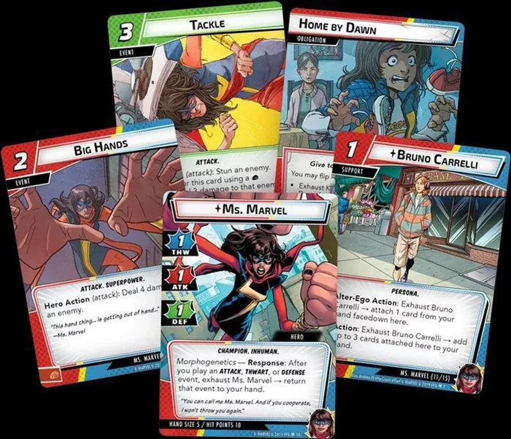Marvel Champions : Pack Héros Ms. Marvel pour Jouer en Coopération - 2