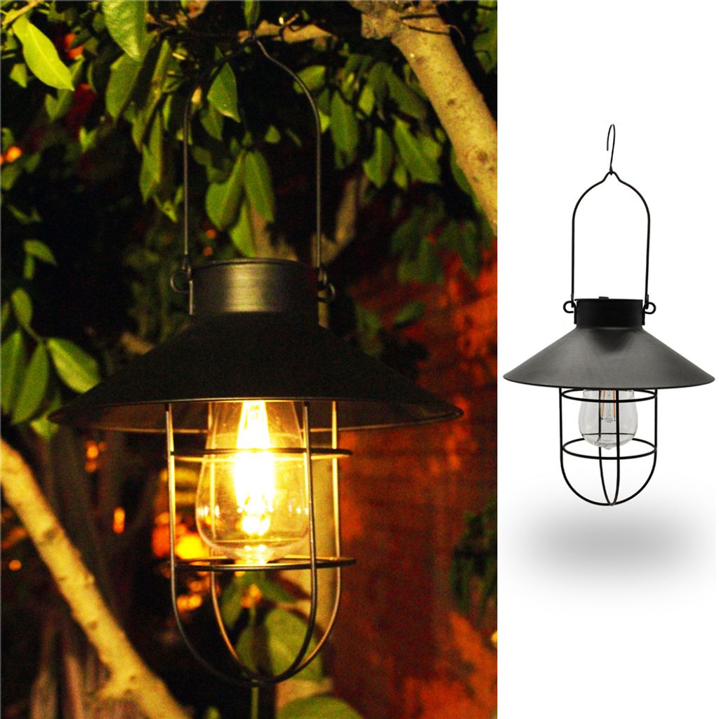 Retro Wandleuchte LED Glühbirne Garten im Freien Lampenschirm Schwarze Bronze 