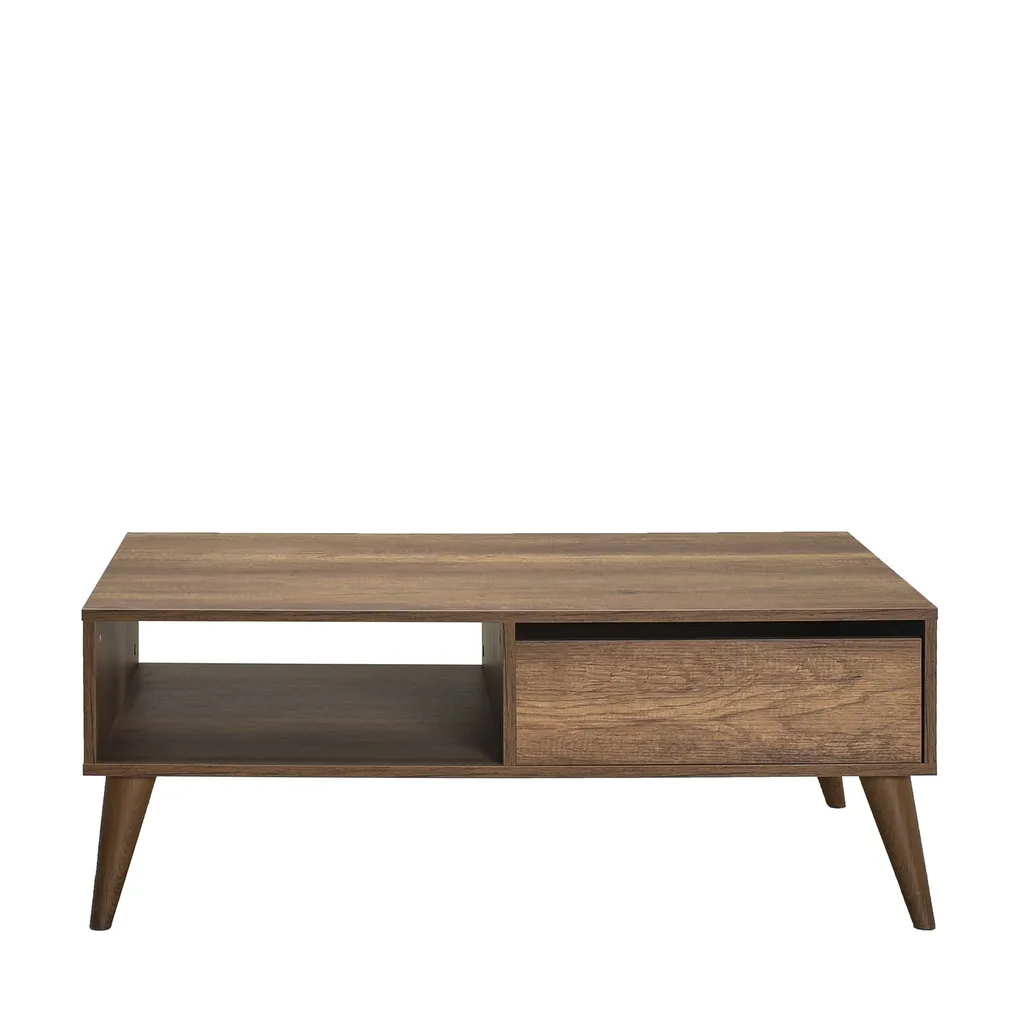Table Basse Robuste 110x65 cm Oslo en Mélamine Durable Haute Densité - 4
