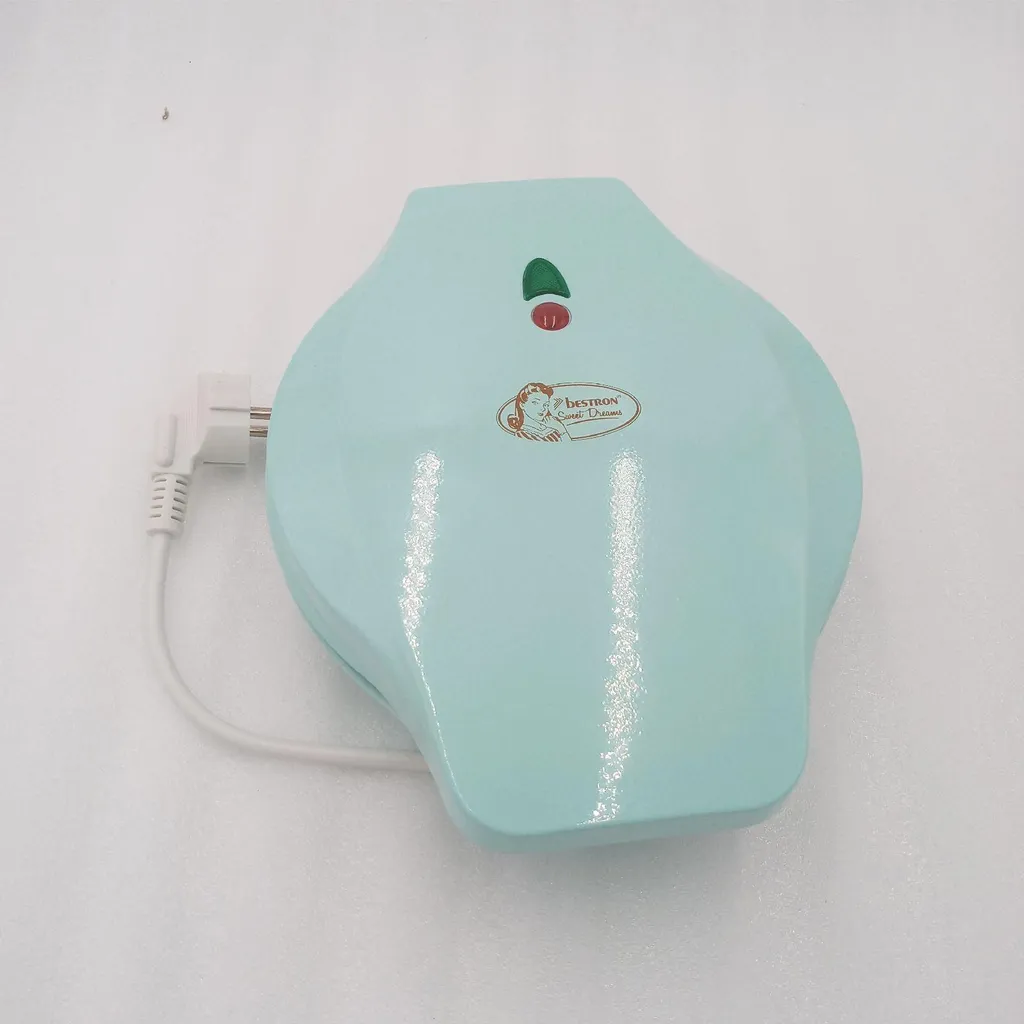 Bestron Piastra Waffle 700W Menta | Cottura Uniforme e Antiaderente - 7