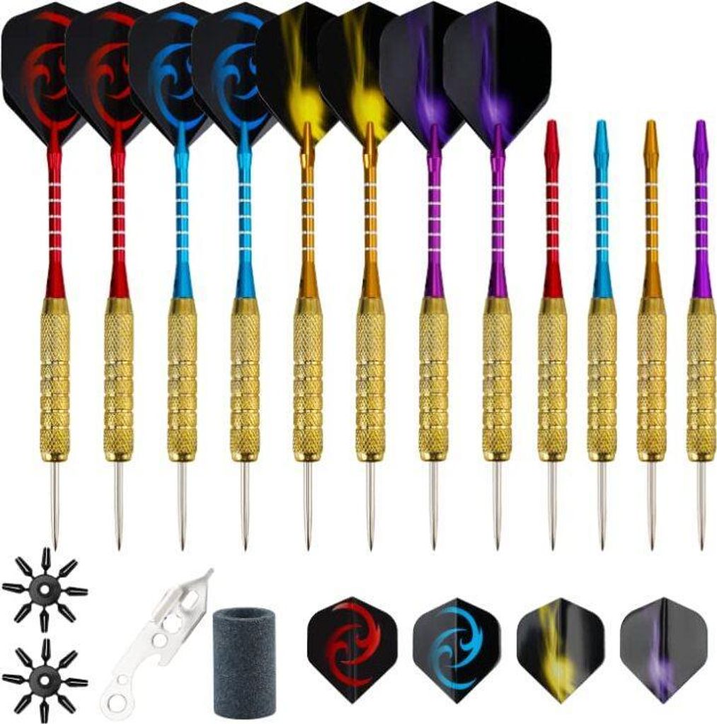 Belle Vous 12er Pack Profi Dartpfeile Steeldart - Produktbild 