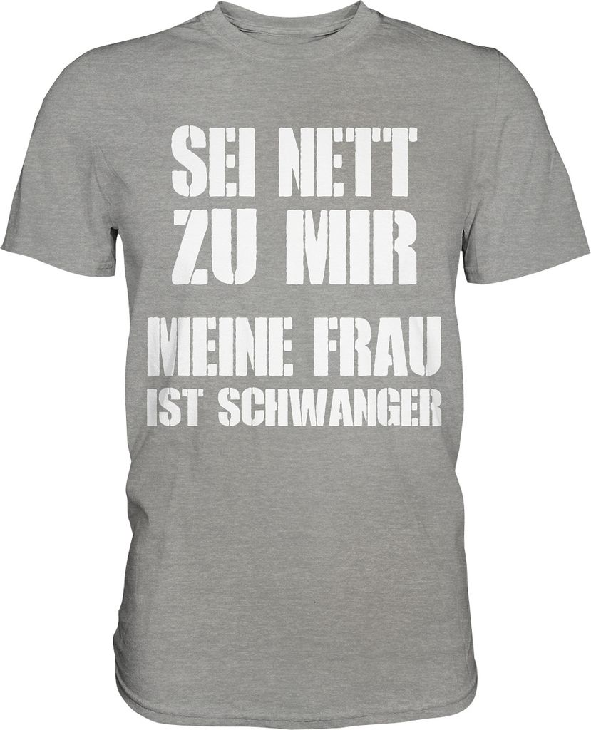 Meine Frau ist Schwanger Herren Premium T-Shirt – Sports Produktbild 