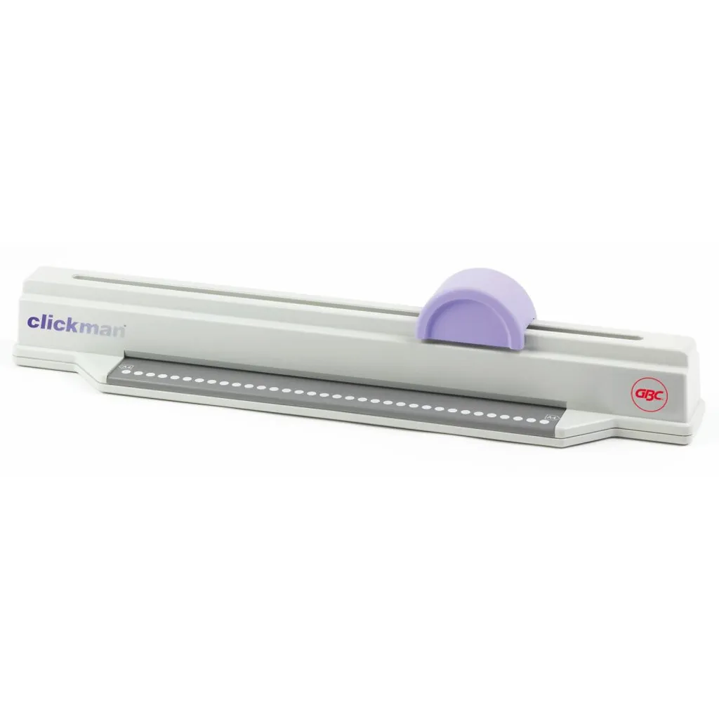 Perforelieur manuel GBC ClickMan gris pour reliure ProClick 34 anneaux A4