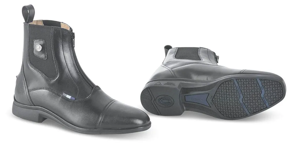 Bottines d'équitation Jodhpur ANTONY BUSSE noir bicolore en pointure 42