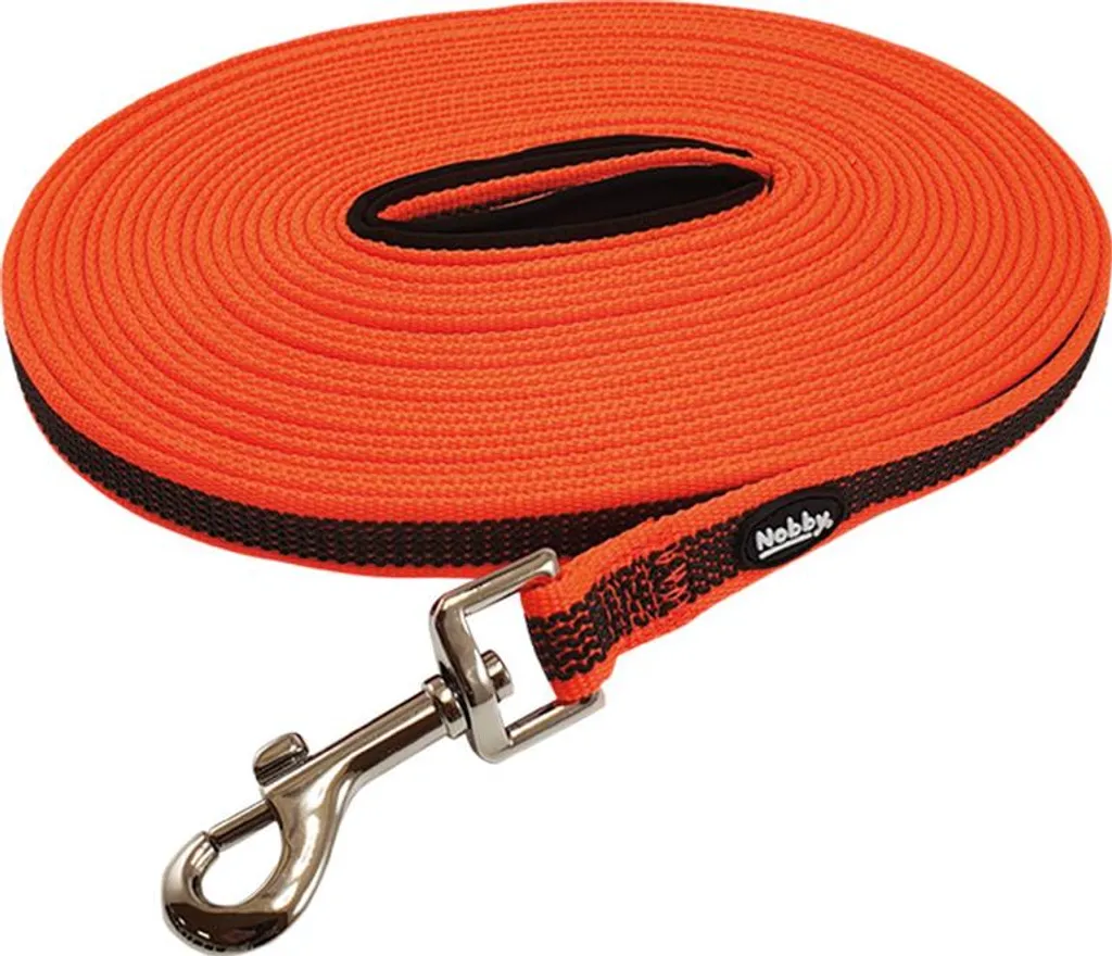 Nobby Guinzaglio Gommato Anti-Slip Arancione 5m - Sicuro e Morbido