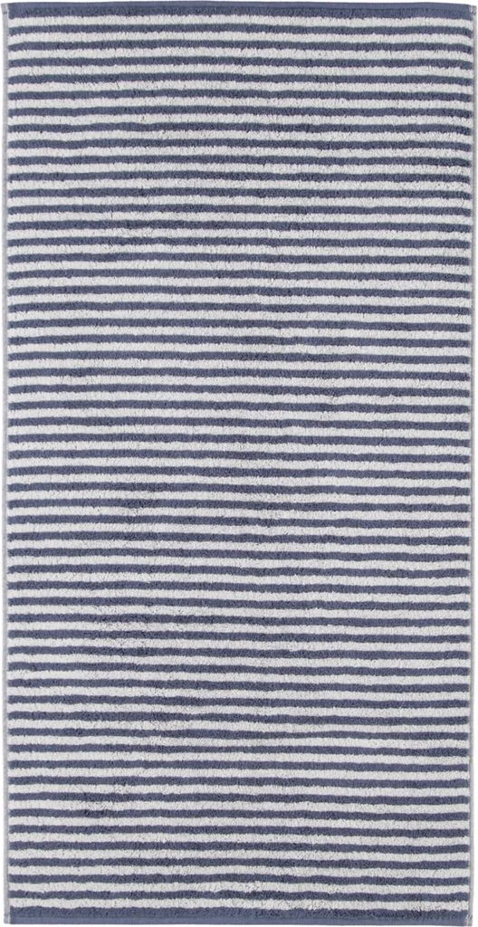 Cawö - Frottier Handtücher in versch. Größen, Campus Ringel (955) , Farbe:nachtblau (17), Größe:6 Gästetücher (30x50 cm)