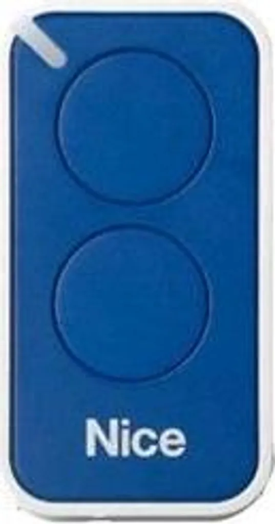 Télécommande de Portail Nice INTI2B 2 Touches Bleue Rolling Code