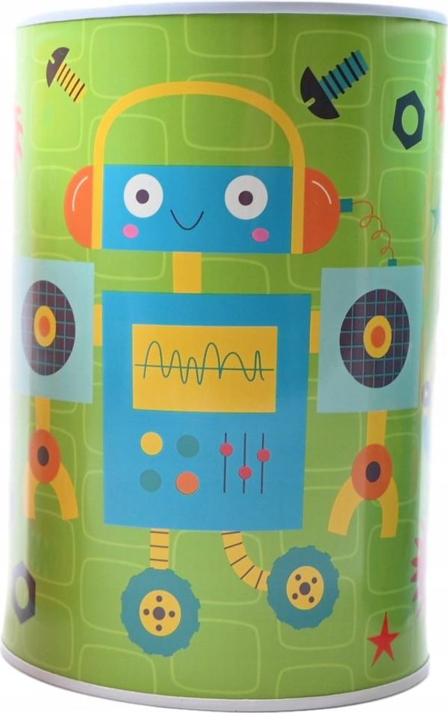 Metall Spardose Roboter 15cm Kinder Gelddose Nicht zu öffnen - Bunte Sparbüchse Jungen