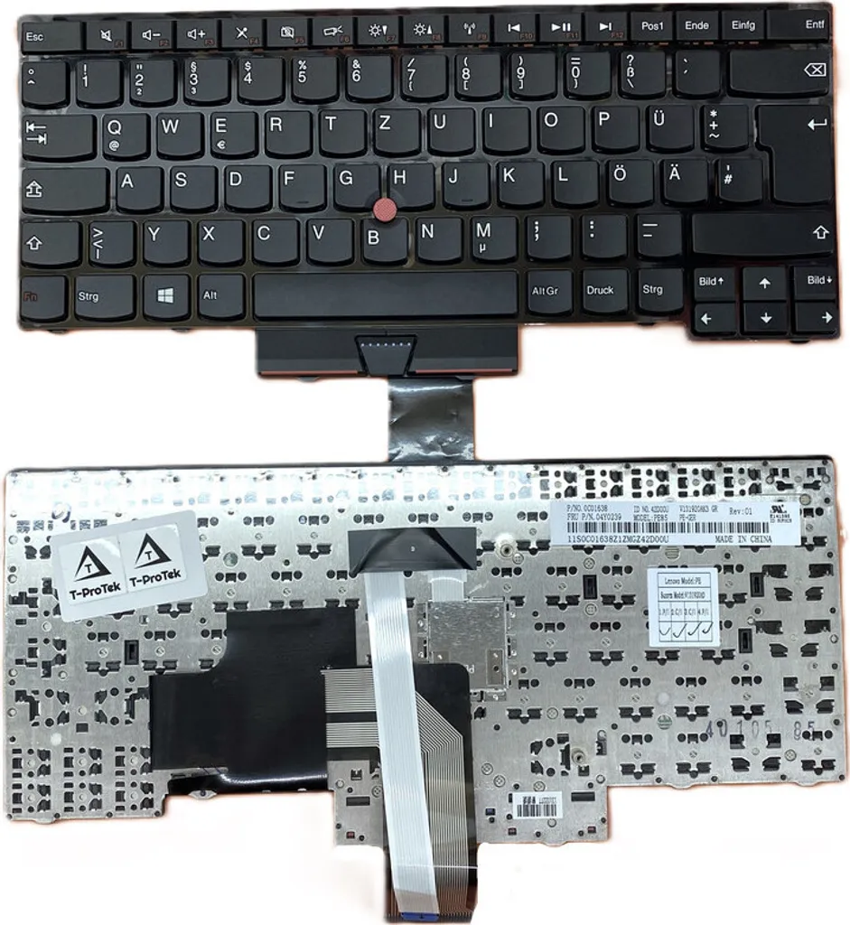 Clavier d'Ordinateur Portable Rétroéclairé compatible PN 0B35864 DE