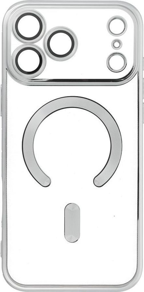 ELECTRO MAG COVER case kompatibel mit MagSafe passend für IPHONE 17 Pro Max silver