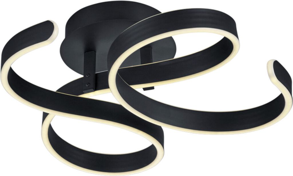 Trio Leuchten - Design Deckenleuchte I Deckenlampe I Lampe I Leuchte Anthrazit inkl. LED 3-stufig dimmbar - Frank Dimmer I Dimmbar I Wohnzimmer I S...