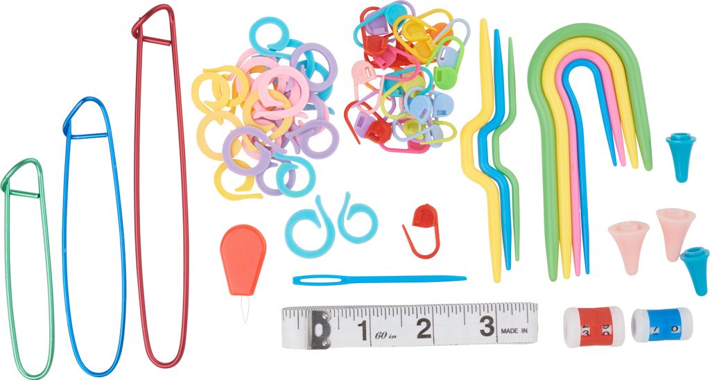 VBS Strickset mit Nadeln 15 cm Zubehör für Handarbeit und Produktbild 