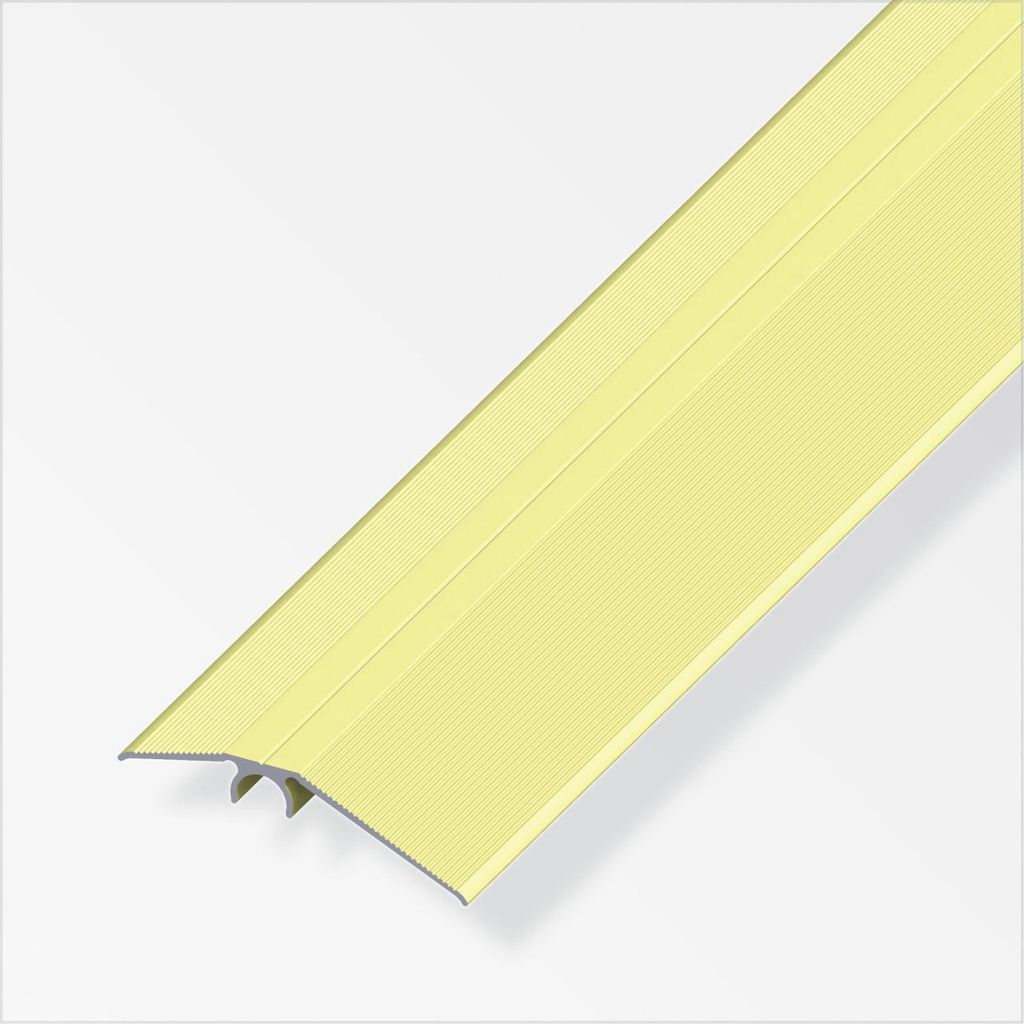 alfer Niveauausgleichs-Profil 1 m, 56 mm Aluminium eloxiert messing