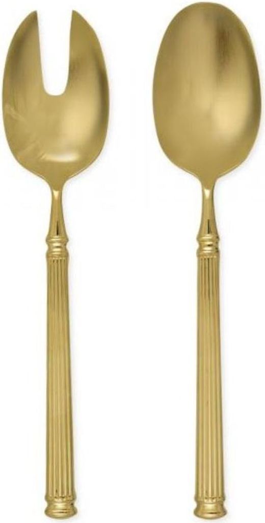 Greengate Salatbesteck Gold 2-teilig Edelstahl Besteck Set