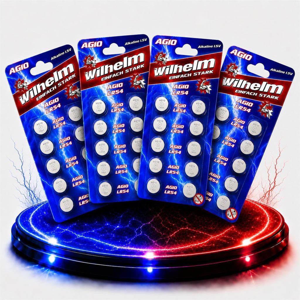 40 x Wilhelm AG10 LR54 - L130 - 189 - 389 - GP89A Produktbild 