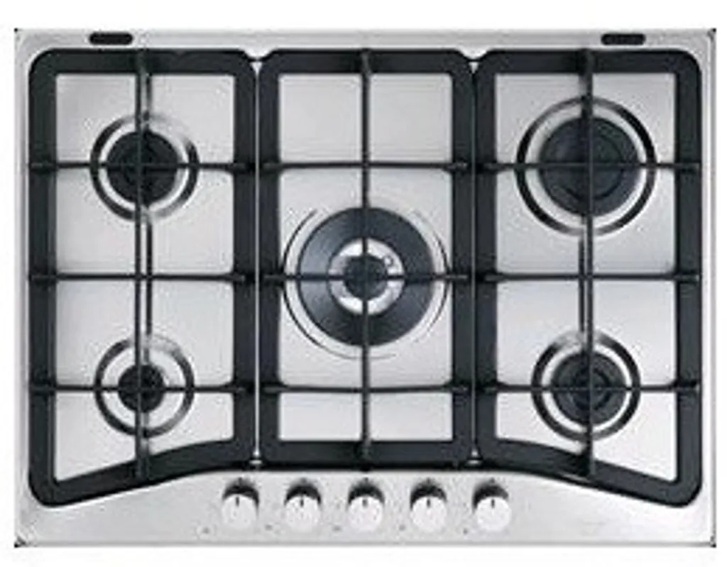 Table gaz DeLonghi IF 57 PRO N avec brûleur triple couronne Inox 75cm