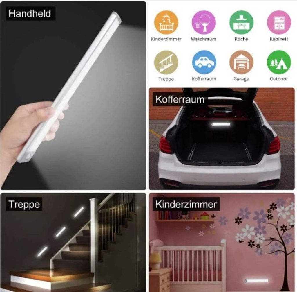 30LED osvětlení skříně pohybového senzoru, noční světlo s Obrázek produktu 5
