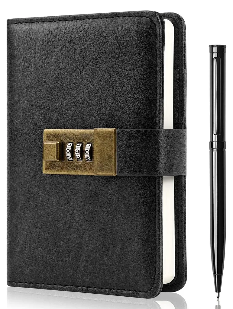 Protégez vos écrits avec cet agenda A6 verrouillable et son stylo offert