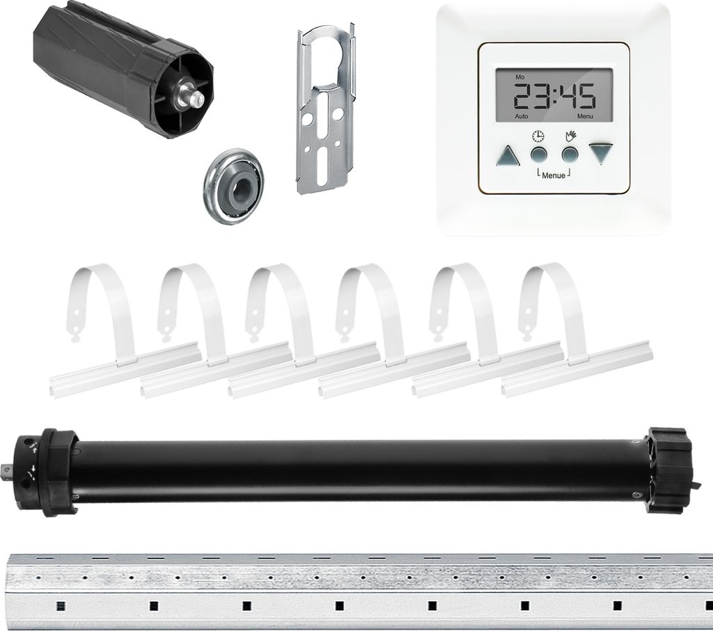 Komplett-Set | P4 13/14-40 inkl. Time Control | 13Nm = Zugkraft bis 36Kg | 40mm Achtkant Welle |Wellenlänge 100 cm | Rolladenmotor, Rolladenantrieb