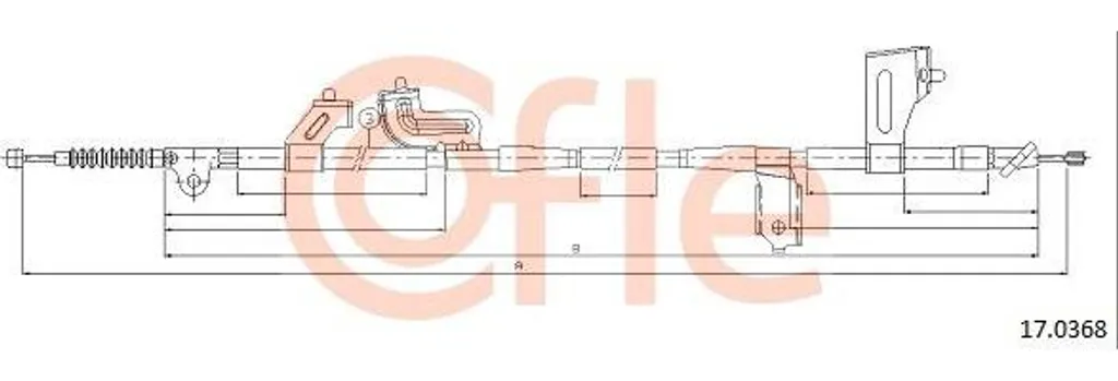 Câble de Frein Bloqué sur NP300 ? Remplacez par le COFLE 17.0368 Qualité OE