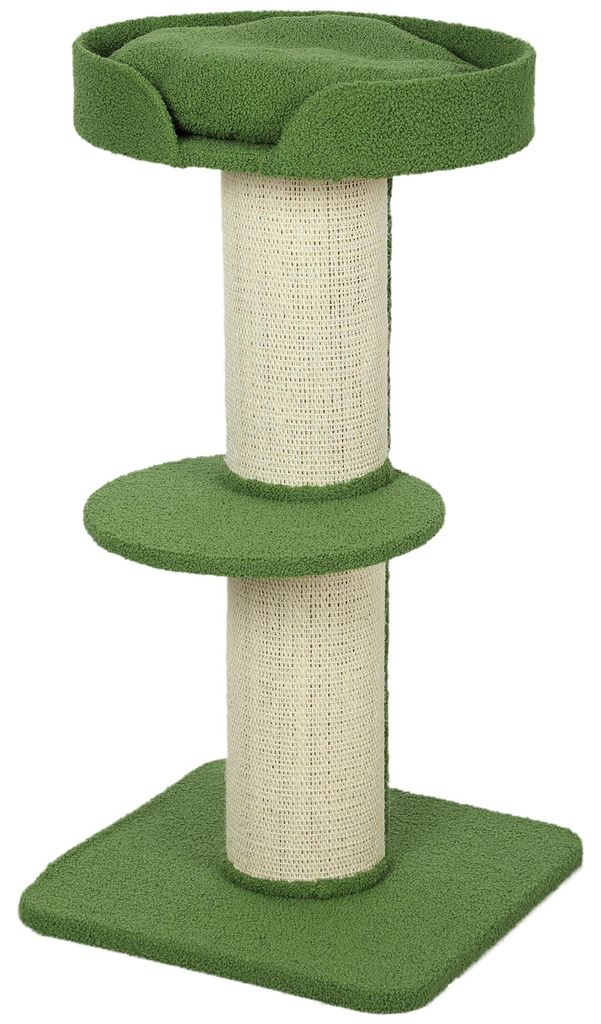 PawHut kattenboom, klein, 91 cm. Kraboom met kattenbed en Productafbeelding 