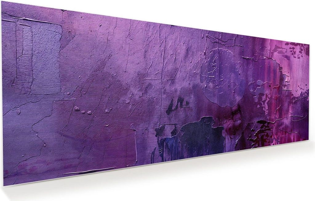 Glasbild 125x50cm in XXL für Wohnzimmer, Schlafzimmer Motiv Abstrakte Textur