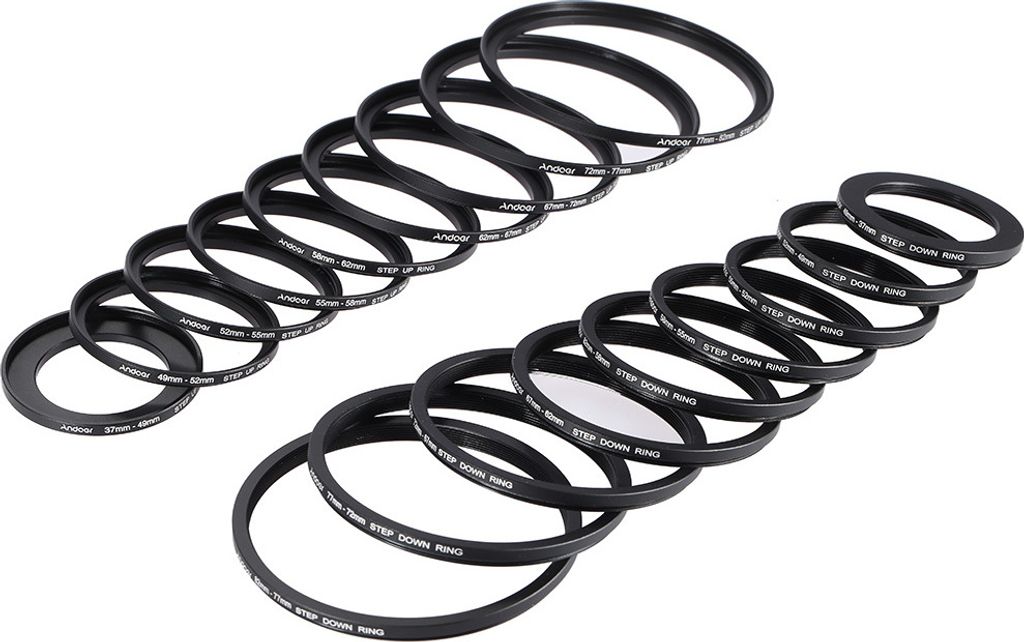 Metall-Adapterring,Stepdown/Stepup-Ring-Kit,Filter-Adapterring
