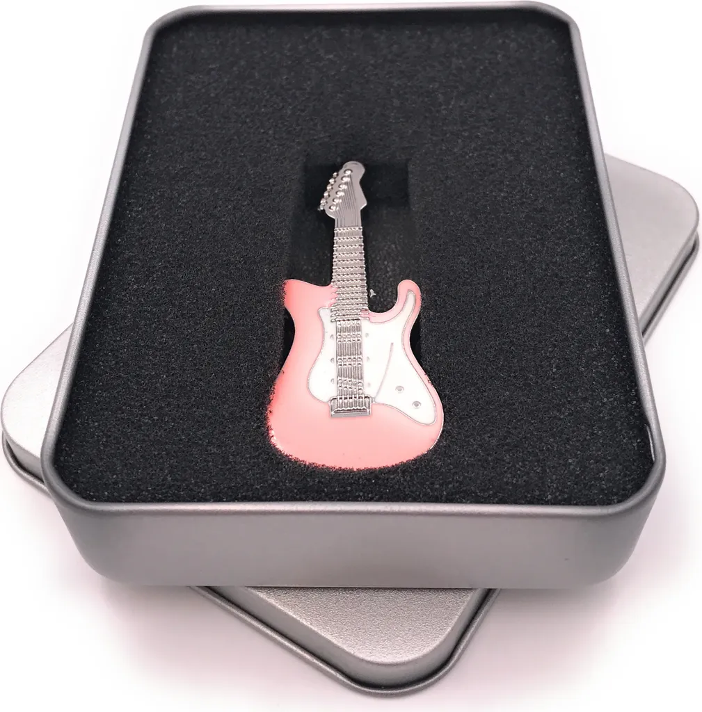 Chiavetta USB 16GB Chitarra Elettrica Rosa | Emozioni in Musica Onwomania