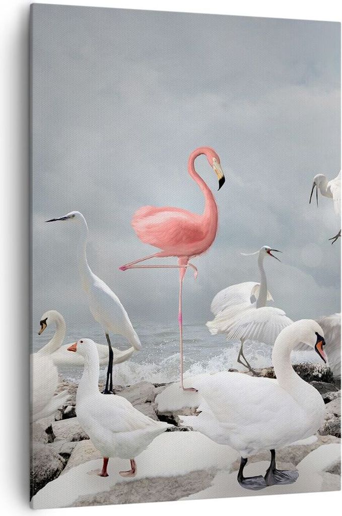 Bild auf Leinwand - Leinwandbild - Einteilig - Flamingo Produktbild 