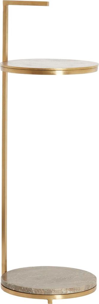 Light & Living - Beistelltisch LEDA - Ø26x76 cm - Braun