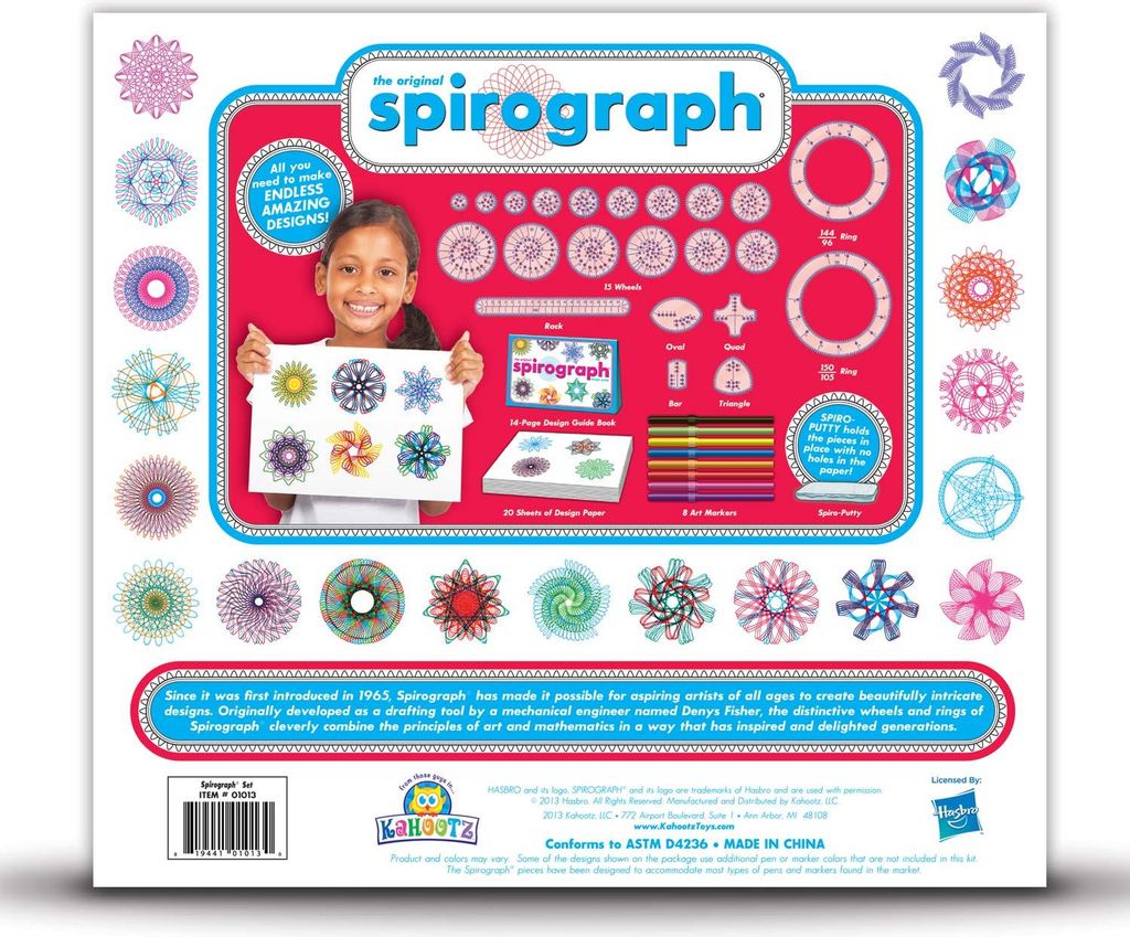 Set da gioco per spirografia con pennarelli Immagine del prodotto 