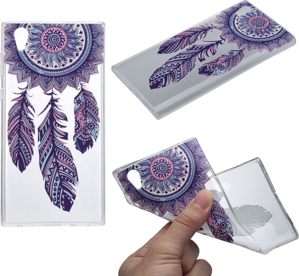 Henna Cover für Sony Xperia XZ Premium Case Schutz Hülle Silikon Traumfänger