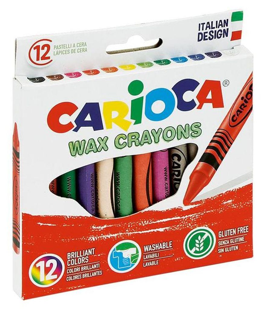 Carioca Wax, 12 kusů, Více, Kulatý, Vosk, 8 mm, Krabice Obrázek produktu 