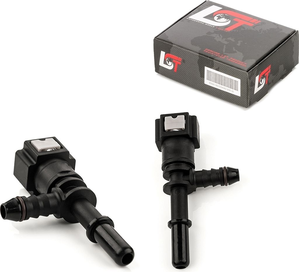2x Schnellverschluss Kraftstoffleitung Kupplung T-Stück 7,89x6mm für VW SEAT