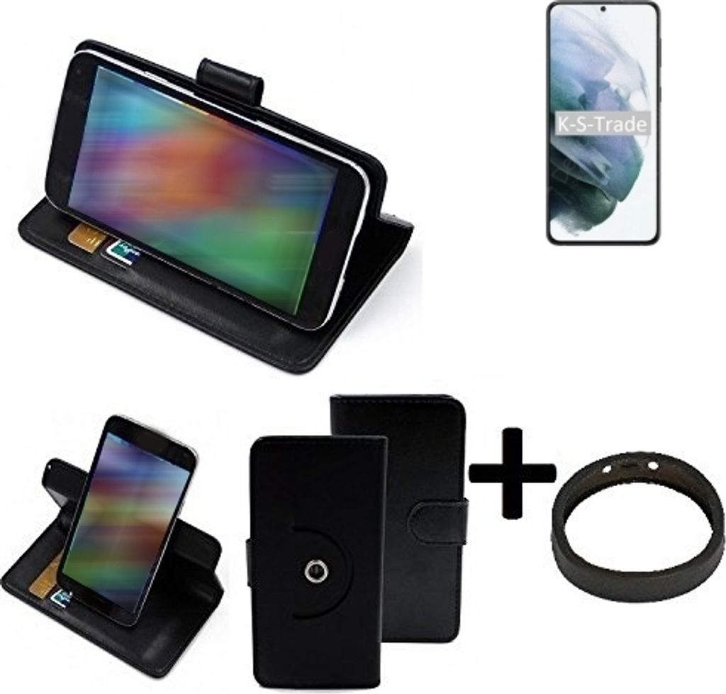 K-S-Trade Case Schutz Hülle kompatibel mit Samsung Galaxy S21+ 5G Exynos + Bumper Handy Hülle Flipcase Smartphone Cover Handy Schutz Tasche
