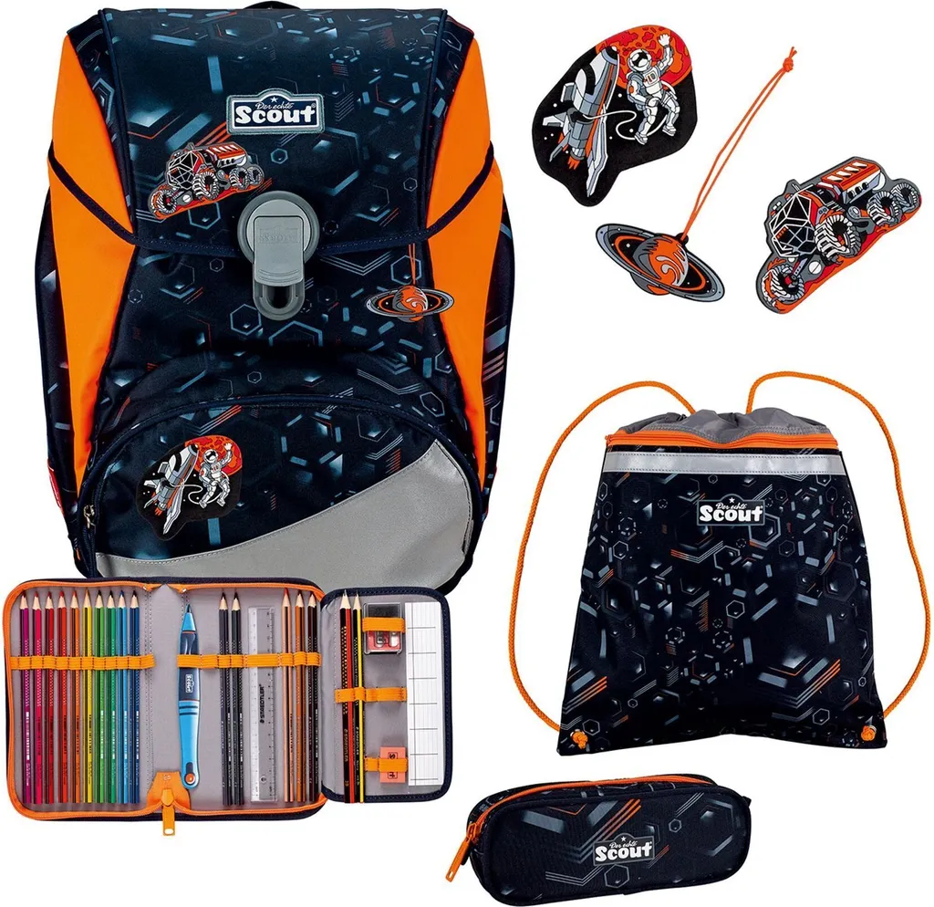 Sac d'école Scout Alpha Space Data noir : fini le mal de dos des écoliers