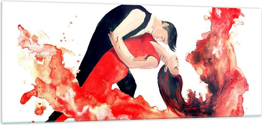 Bilder auf glas - Tanz Clubbing Aktivitäten Mädchen - 100x40cm - Glasbilder - Wandbilder - Kunstdruck - Wanddekoration aus Glas - Glas Bilder - W...