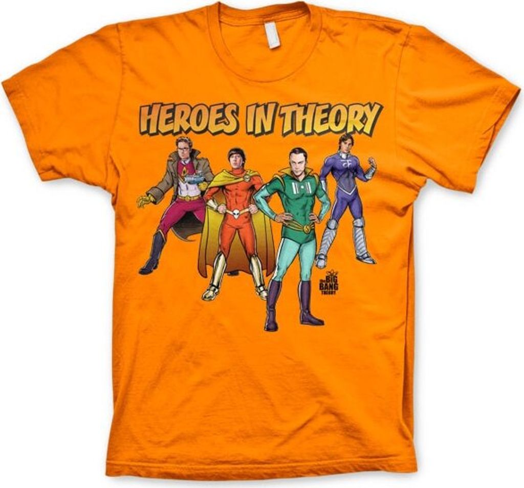 TBBT - Heroes In Theory T-Shirt - Medium - Orange