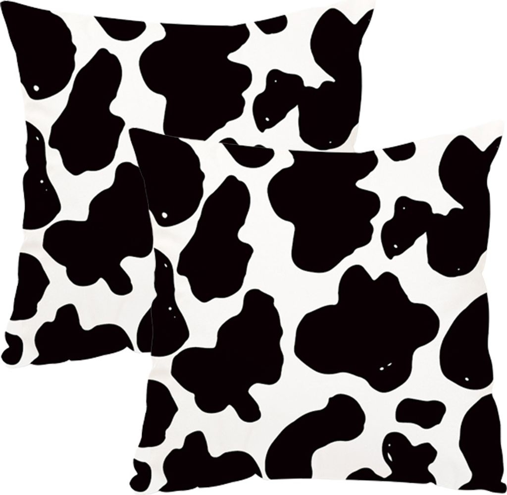 2er-Pack Kissenbezug, Schöner Leopard, Zebra, Milchkuh, Giraffe, Muster, Tierdruck, Dekorativer Kissenbezug, 45 Cm X 45 Cm, Kissenbezug Für Bettc...