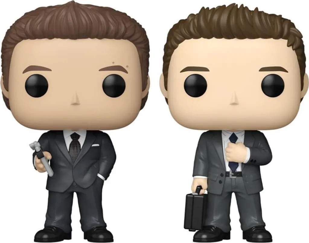 Figurines Suits POP Vinyl Harvey et Michael Pack de 2 Finition 9 cm
