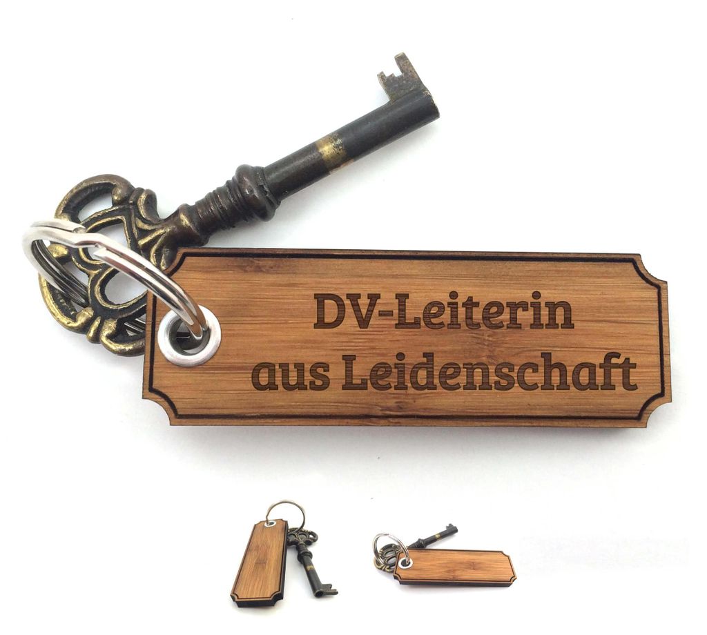 Mr. & Mrs. Panda Taschenanhänger DV-Leiterin - Bambus - Geschenk, Glücksbringer, Schenken, Ausbildung, schutzengel anhänger, Geschenke, Schlüss...