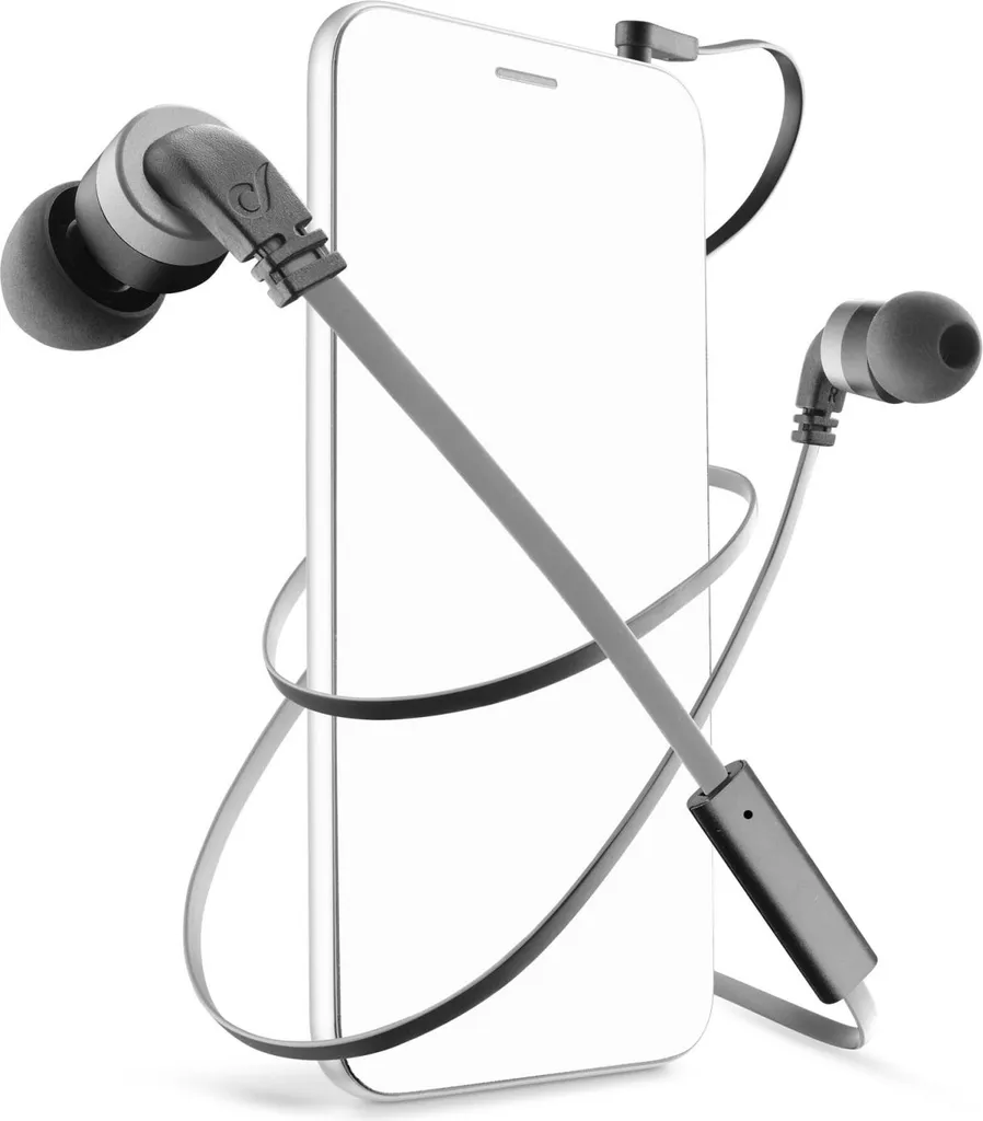 Cellularline MOSQUITO Auricolari Jack 3.5mm con Microfono e Cavo Piatto