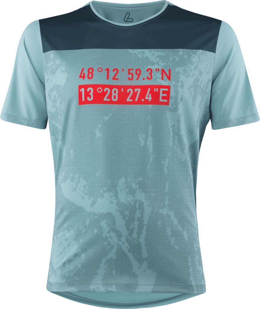 Loeffler Kurzarm-Radtrikot M MTB-T-Shirt Roots Titan - Blau Produktbild 
