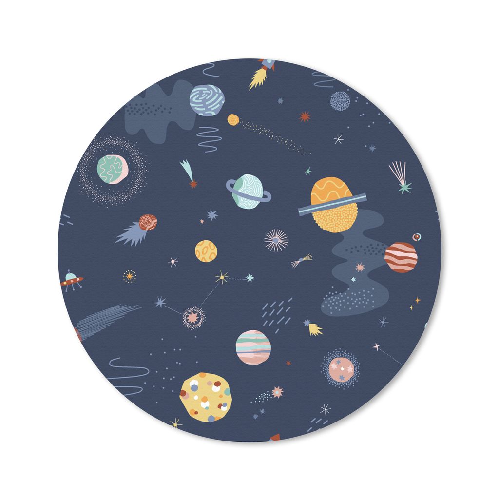 MuchoWow Mauspad Mousepad Kinder - Muster - Raum 40x40 cm - Mousepads - Maus Mat - Pad - Mausunterlage - Schreibtisch Accessoires