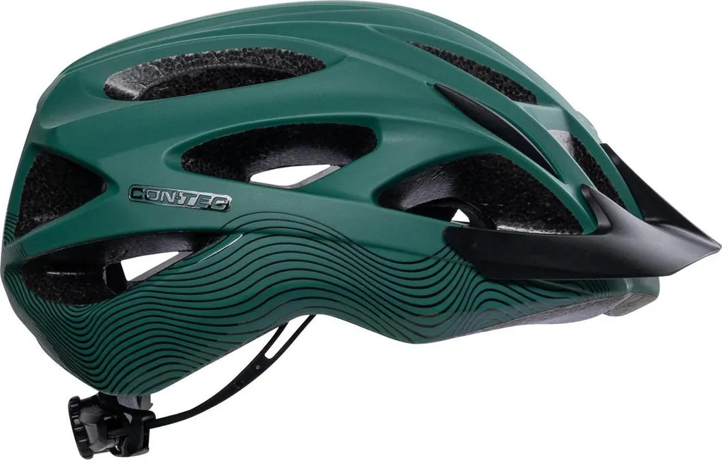 Casque vélo CONTEC Laska Deep Forest Black Velvet Gloss, Taille 54-58 cm