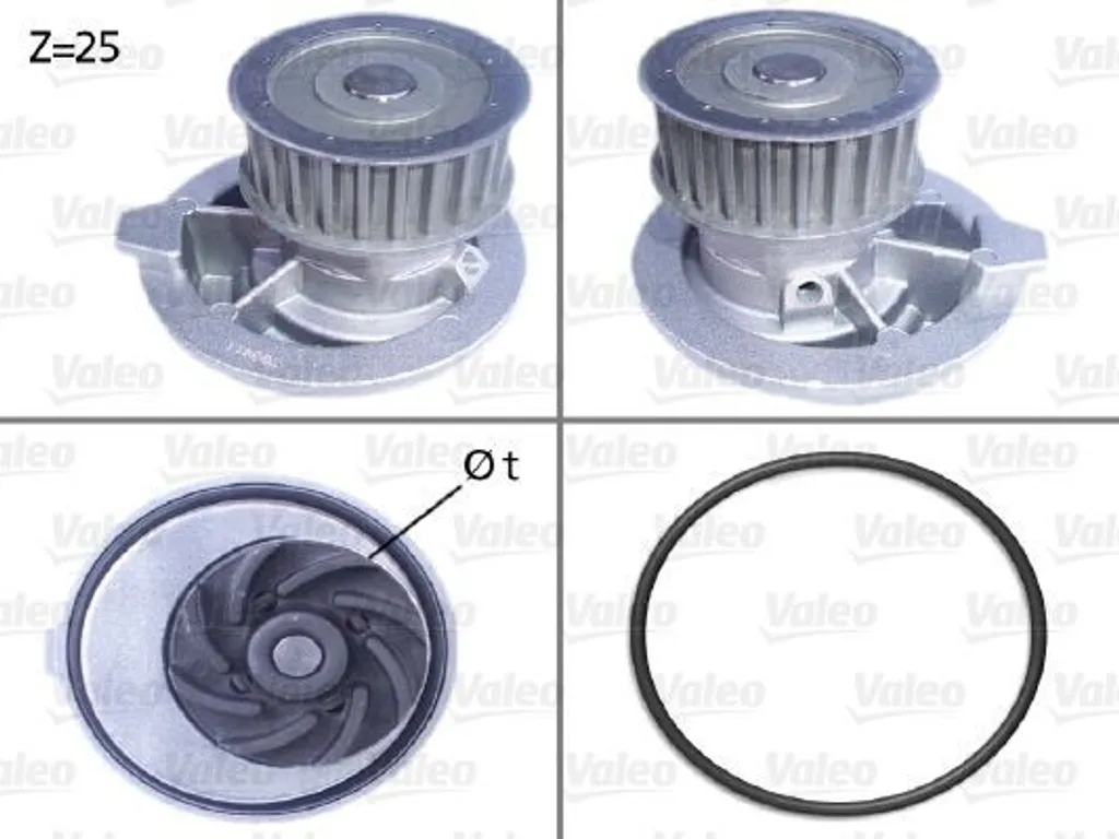 Pompe à eau moteur pour Opel Zafira B et Vectra B - VALEO 506309 Neuf