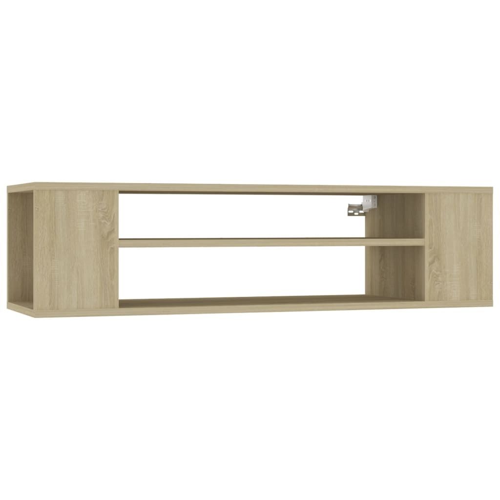 vidaXL Televizní nástěnná skříňka Sonoma dub 100x30x26,5 cm Obrázek produktu 