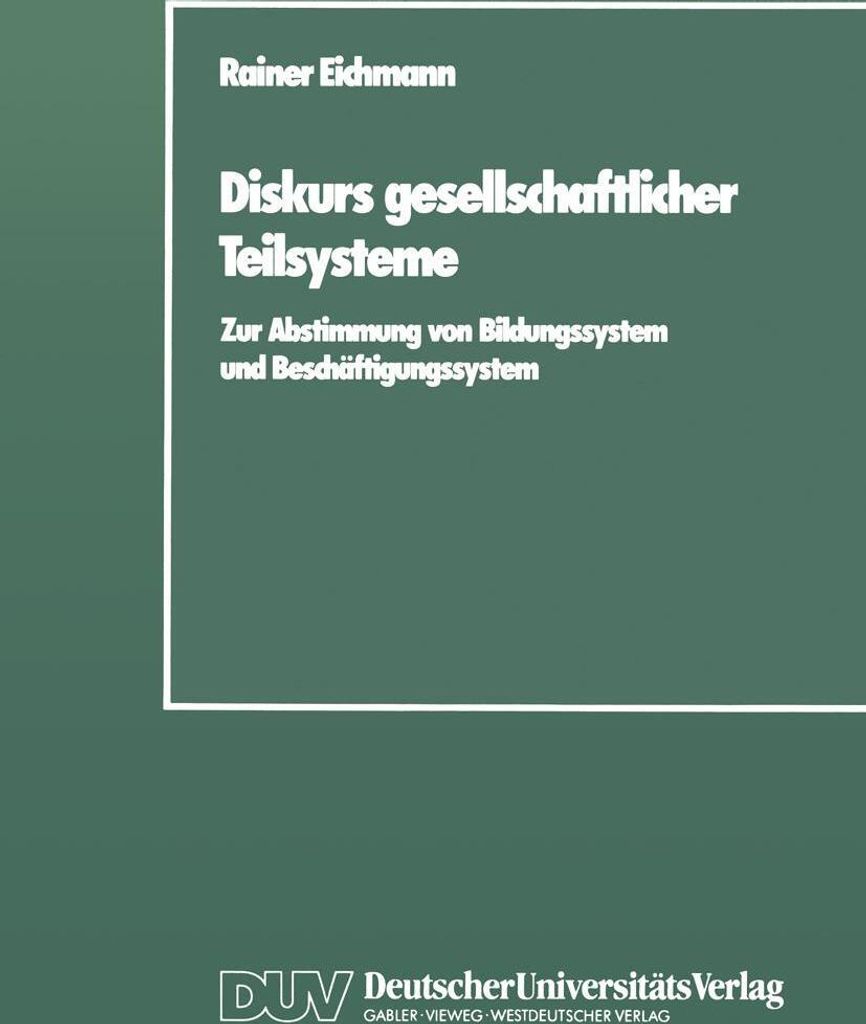 Diskurs gesellschaftlicher Teilsysteme